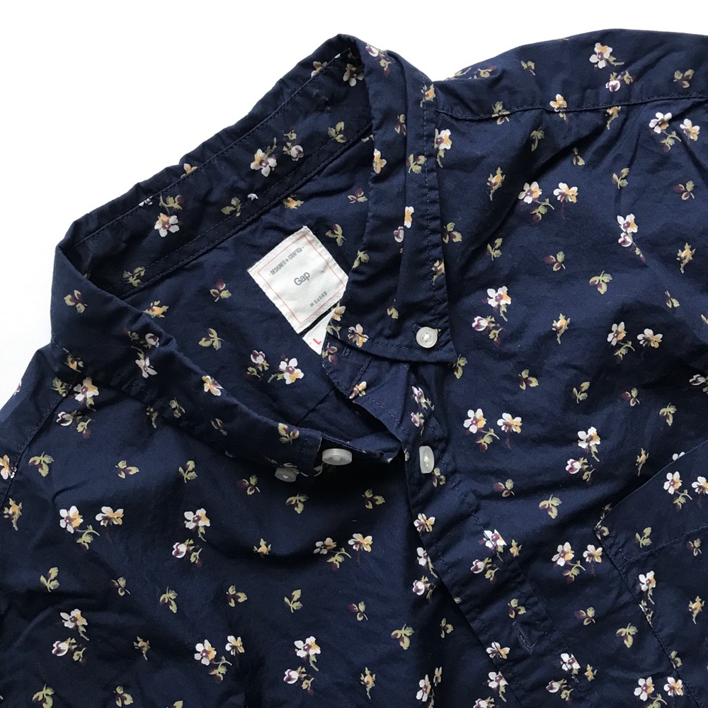 Floral print men’s button up